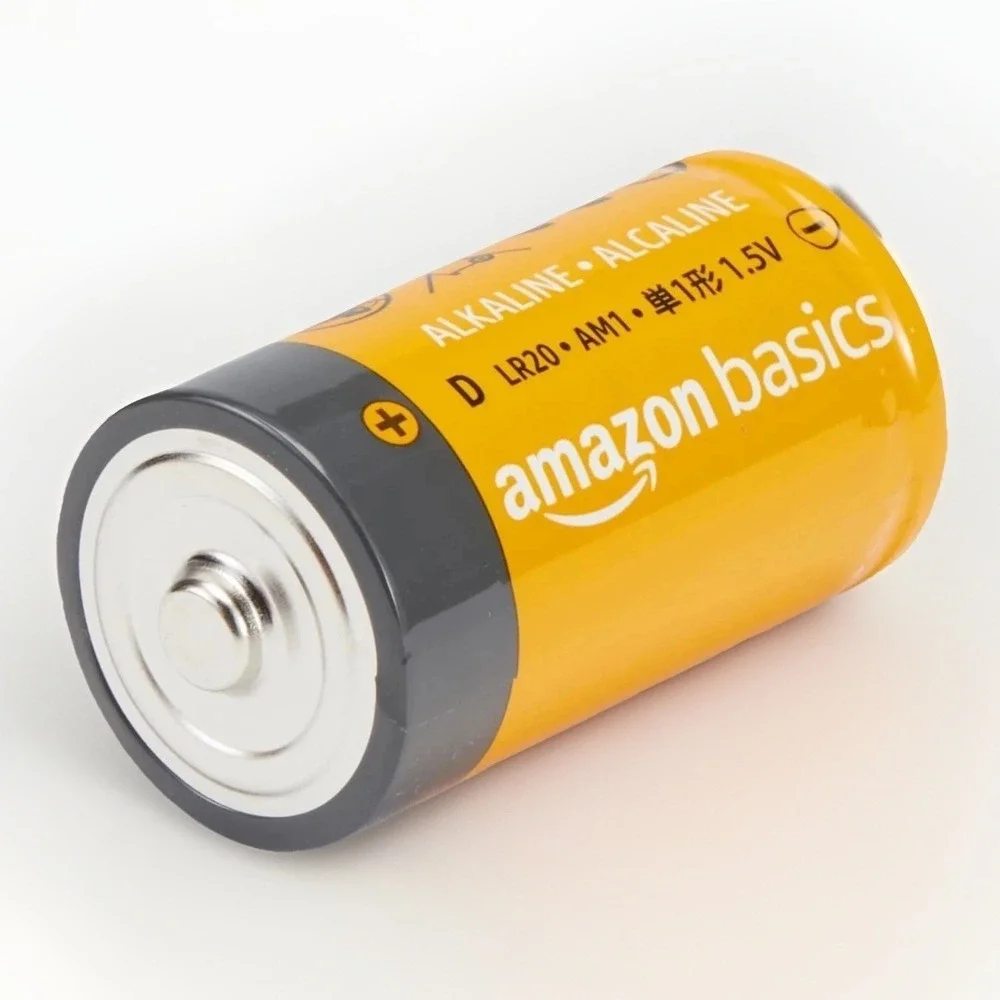 24 Pack Amazon Basics D-Cell All-Purpose‎ Alkaline Batteries 5-Year Shelf Life